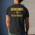 Michigan Vs Everyone Everybody Men's T-shirt Back Print Gifts for Him