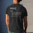 Mike Is The Best Funny Name Definition Michael Mike Mens Back Print T-shirt Gifts for Him