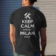 Milan Fix Quote Birthday Personalized Name Idea Men's Back Print T-shirt Gifts for Him