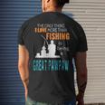 More Than Love Fishing Great Pawpaw Special Great Grandpa Mens Back Print T-shirt Gifts for Him