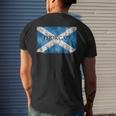 Morgan Scottish Clan Name Scotland Flag Mens Back Print T-shirt Gifts for Him