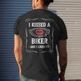 Motorcycle I Kissed A Biker And I Liked It Men's Back Print T-shirt Gifts for Him