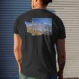 Mount St Helens Map Washington Volcano Men's T-shirt Back Print Gifts for Him