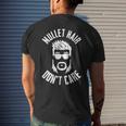 Mullet Hair Dont Care - Mullet Pride Funny Redneck Mullet Mens Back Print T-shirt Gifts for Him