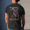 Music Band Owner Quote Guitarist Never Underestimate An Old Mens Back Print T-shirt Gifts for Him