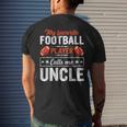 My Favorite Football Player Calls Me Uncle Football Lover Mens Back Print T-shirt Gifts for Him