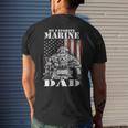My Favorite Marine Calls Me Dad Fars Day Marine Mens Back Print T-shirt Gifts for Him