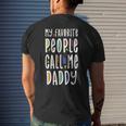 My Favorite People Call Me Papa For Grandpa Fathers Mens Back Print T-shirt Gifts for Him