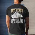 My First Fathers Day As A Grandpa Grandfather Fathers Day Mens Back Print T-shirt Gifts for Him