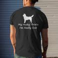 My Husky Thinks Im Really Cool Funny Siberian Husky Mens Back Print T-shirt Gifts for Him