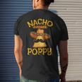 Nacho Average Poppy Father Daddy Dad Papa Cinco De Mayo Men's Back Print T-shirt Gifts for Him