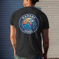 Nahant Massachusetts Ma Vintage Nautical Waves Men's T-shirt Back Print Gifts for Him
