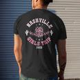 Nashville Girls Trip 2023 Western Country Southern Cowgirl Girls Trip Funny Designs Funny Gifts Mens Back Print T-shirt Gifts for Him