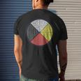 Native American Indian Words Of The Medicine Wheel Spiritual Mens Back Print T-shirt Gifts for Him