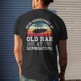 Never Underestimate An Old Man At Skimboarding Fathers Day Gift For Mens Mens Back Print T-shirt Gifts for Him