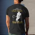 Never Underestimate An Old Man With A Tennis Racquet Old Man Funny Gifts Mens Back Print T-shirt Gifts for Him