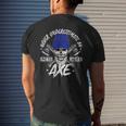 Never Underestimate An Old Man With Axe Throwing Lumberjack Mens Back Print T-shirt Gifts for Him