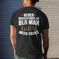 Never Underestimate An Old Man With Tools Dad Grandpa Fix It Gift For Mens Mens Back Print T-shirt Gifts for Him