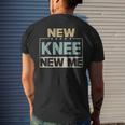 New Knee New Me Knee Replacement Surgery Recovery Mens Back Print T-shirt Gifts for Him