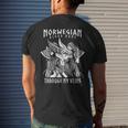 Norwegian Blood Runs Through My Veins Viking & Odin Men's T-shirt Back Print Gifts for Him