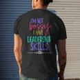 I Am Not Bossy I Have Leadership Skills Quote Men's T-shirt Back Print Gifts for Him