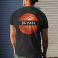 Novelty Personalized Name Bryan Sports Basketball Basketball Funny Gifts Mens Back Print T-shirt Gifts for Him
