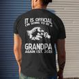 It Is Official Im Going To Be A Grandpa Again 2023 Men's Back Print T-shirt Gifts for Him