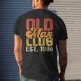 Old Man Club Est1964 Birthday Vintage Graphic Men's Back Print T-shirt Gifts for Him