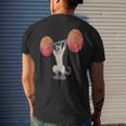 Olympic Snatch Siamese Cat Weightlifting Bodybuilding Muscle Men's T-shirt Back Print Gifts for Him
