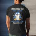 Once There Was A Boy Who Loved Penguins Men's T-shirt Back Print Gifts for Him