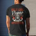 Only Cool Papas Ride Motorcycles Mens Back Print T-shirt Gifts for Him