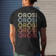 Orosi California Orosi Ca Retro Vintage Text Men's T-shirt Back Print Gifts for Him