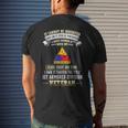 I Own Forever The Title 1St Armored Division Veteran Men's Back Print T-shirt Gifts for Him