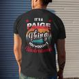Paige Retro Name Its A Paige Thing Mens Back Print T-shirt Gifts for Him