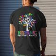 Hispanic Heritage Month Latino Tree Flags All Countries Men's T-shirt Back Print Gifts for Him