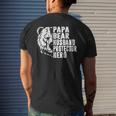 Papa Bear Husband Protector Hero Funny Dad Fathers Day Gift For Mens Mens Back Print T-shirt Gifts for Him