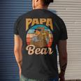 Papa Bear Lover Pun Animal Bears Bear Dad Father Daddy Men's T-shirt Back Print Gifts for Him