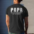 Papa Like A Grandpa But Way Cooler Only Much Fathers Day Mens Back Print T-shirt Gifts for Him
