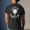 Lets Par Golf Pun Men's Back Print T-shirt Gifts for Him