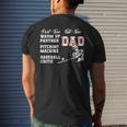 Part Time Warm Up Partner Full Time Dad Baseball Fathers Day Mens Back Print T-shirt Gifts for Him