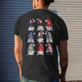 Patriotic Gnome 4Th July For Independence And Memorial Day Men's Back Print T-shirt Gifts for Him