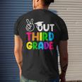Peace Out 3Rd Grade Happy Last Day Of School Students Men's Back Print T-shirt Gifts for Him