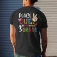 Peace Out 3Rd Grade Last Day Of School 3Rd Grade Men's Back Print T-shirt Gifts for Him