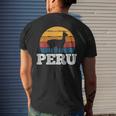 Peru Vicuna Peruvian Vintage Men's T-shirt Back Print Gifts for Him