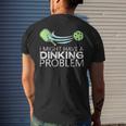Pickleball Pickleball Lover Funny Pickleball Mens Back Print T-shirt Gifts for Him