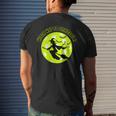 Pickleball Witch On Broom Pickleball Players Halloween Men's T-shirt Back Print Gifts for Him