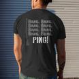 Ping Garand M1 Wwii Ww2 Us Army 30-06 Bang Battle Rifle Men's T-shirt Back Print Gifts for Him