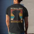 Pitbull Dad Like A Regular Dad But Cooler Pit Bull Owner Dog Mens Back Print T-shirt Gifts for Him