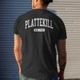 Plattekill New York Ny Vintage Athletic Sports Men's T-shirt Back Print Gifts for Him