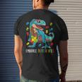 Plus Size Autism Awareness Funny Dinosaur With Puzzle Dinosaur Funny Gifts Mens Back Print T-shirt Gifts for Him